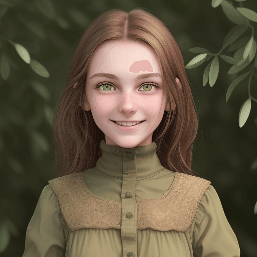 AI generated: Realistic portrait of a young Slavic woman, 18 years old, standing at a height of 1.70m. She has str...
