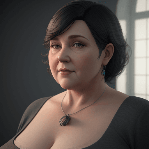 AI generated: chubby, mature woman, high detail, octane render, 4k