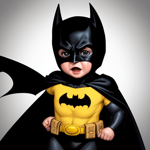 AI generated: baby batman --v 4