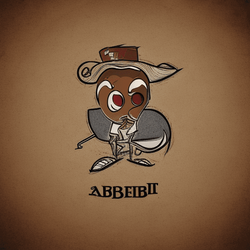 AI generated: cartoon brown rabbir logo in 1930s cartoon cuphead style