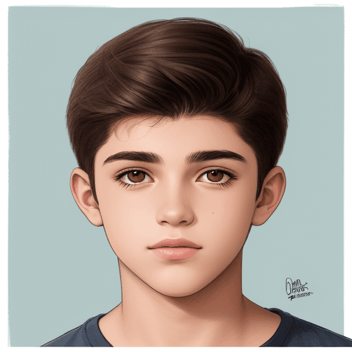 AI generated: dibujo de joven estresada