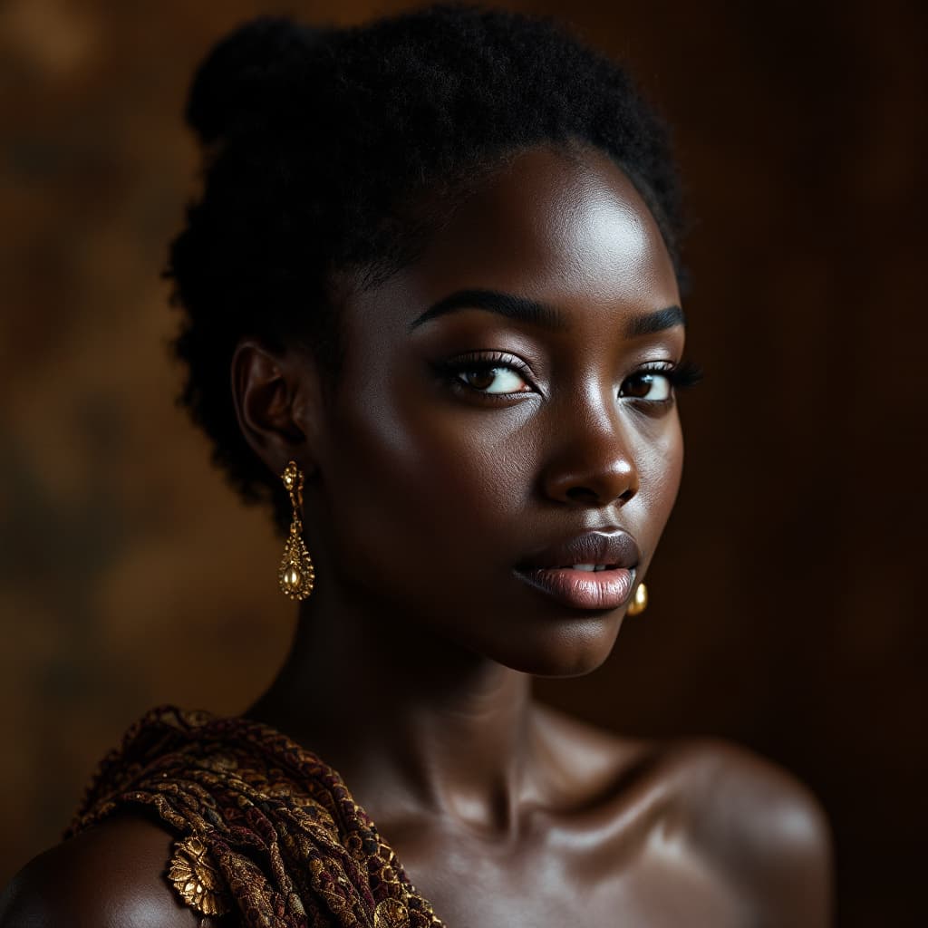 AI generated: african Light skined woman, shot on a Sony A7 III --chaos 75 --ar 1:2 --stylize 750 --v 7