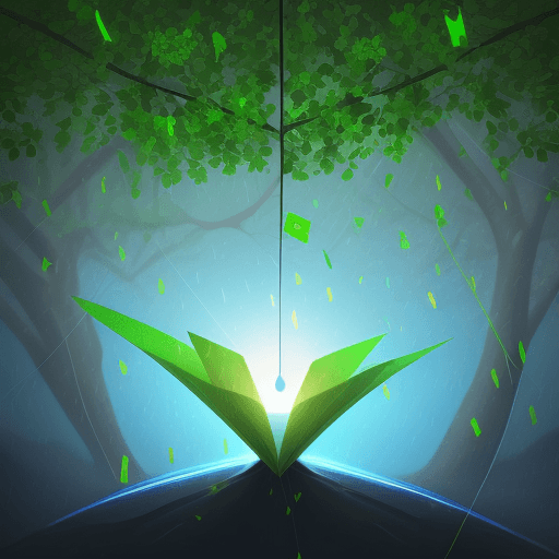 AI generated: using the image colours and logo created a illustration that will be dynamic background that evokes ...