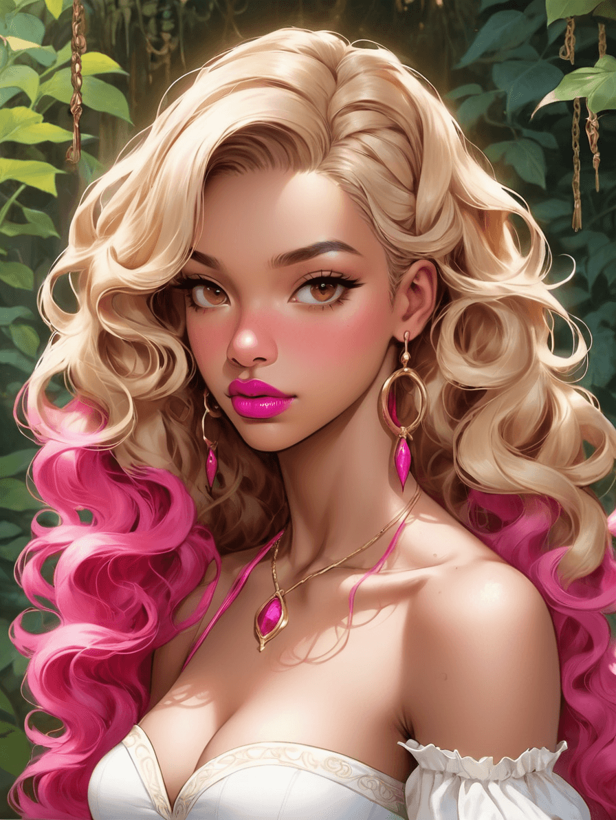AI generated: Gothic style fascinating Slightly-built (((african american:0.5)(Puerto Rican:0.5)):1.5) Belle, Aver...