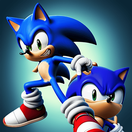 AI generated: Sonic the hedgehog