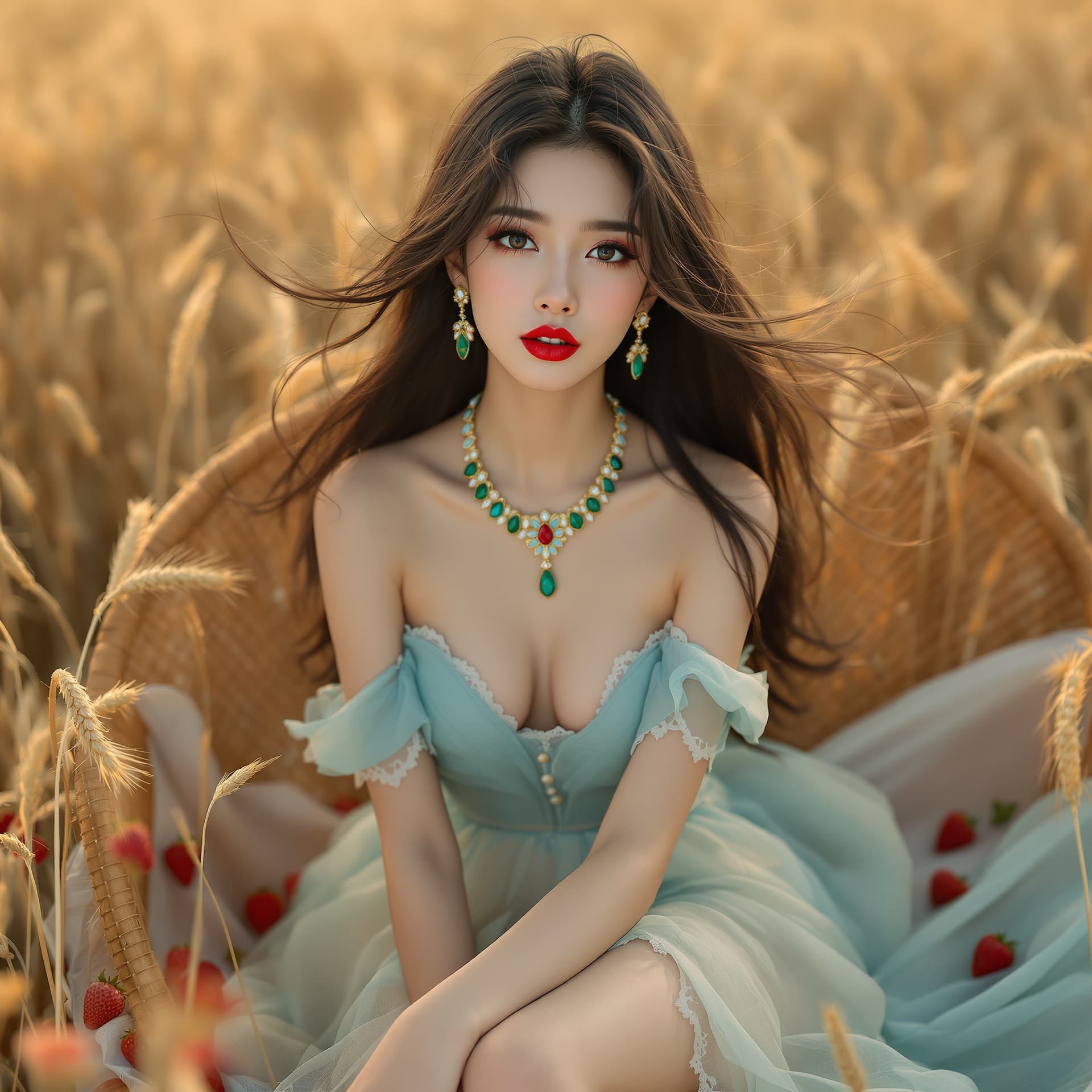 AI generated: "High-resolution full-body vertical portrait. Cinematic style, Asian supermodel, fair skin, detailed...