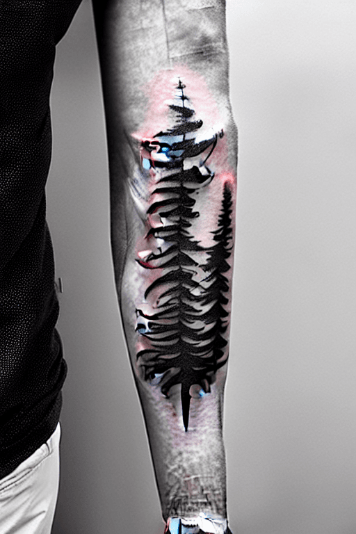 AI generated:  lowpowly mesh arm  tattoo , 