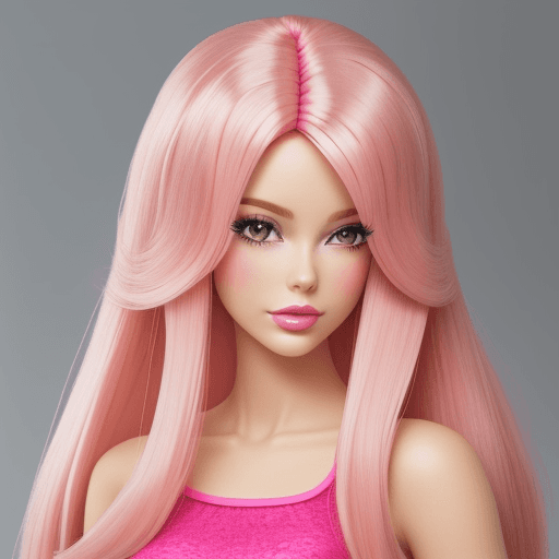 AI generated: 
barbie pink hair

