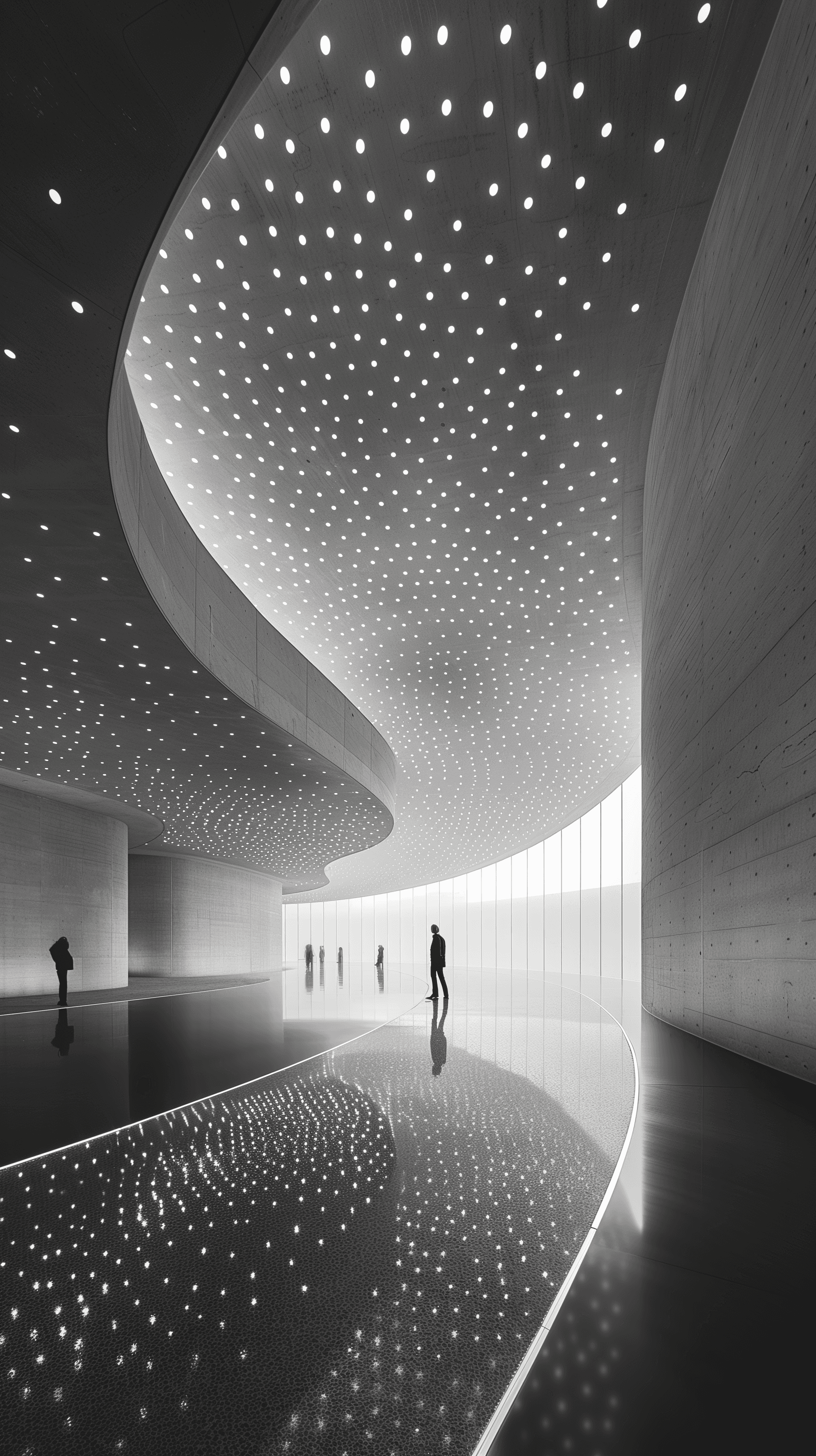 AI generated: architectural photography, dynamic view, used camera is Sony α7R IV, paired with a Sony FE 24-70mm f...