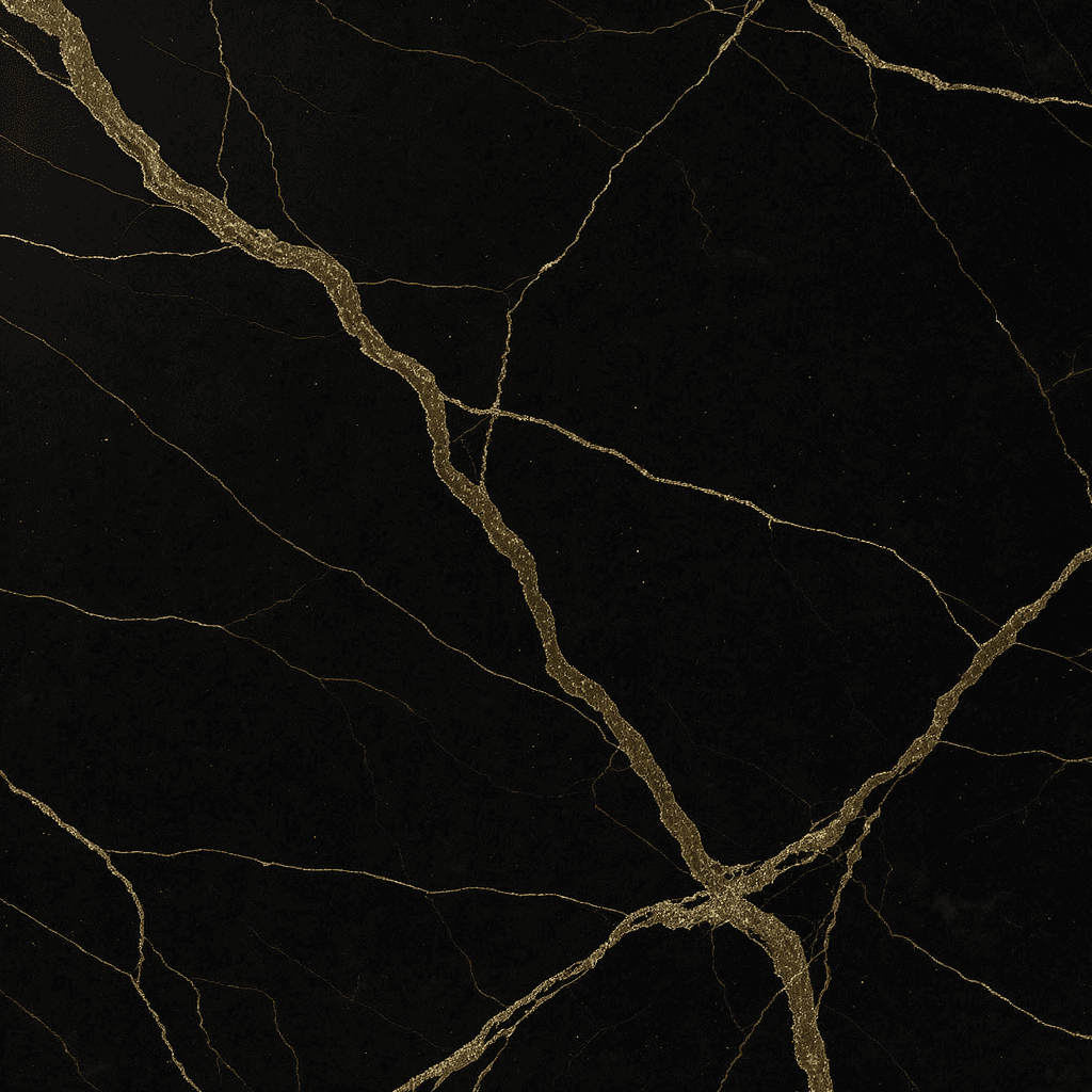 AI generated: A seamless black marble texture with elegant gold veins and subtle depth. Clean, luxurious, and mini...
