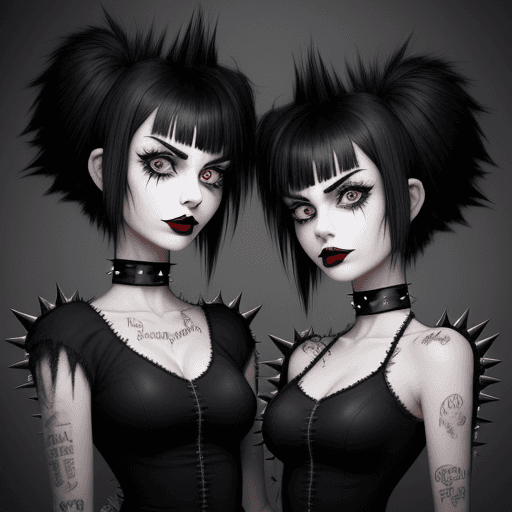 AI generated: A rough pencil sketch of a cartoon character spiky hair and crazy eyes, in the style of Tim Burton  ...