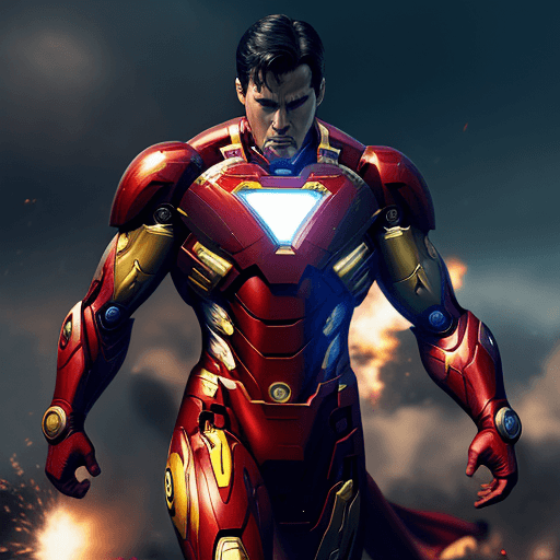 AI generated: a [superman | ironman], whole body, cinematic, intense, cinematic composition, cinematic lighting, c...