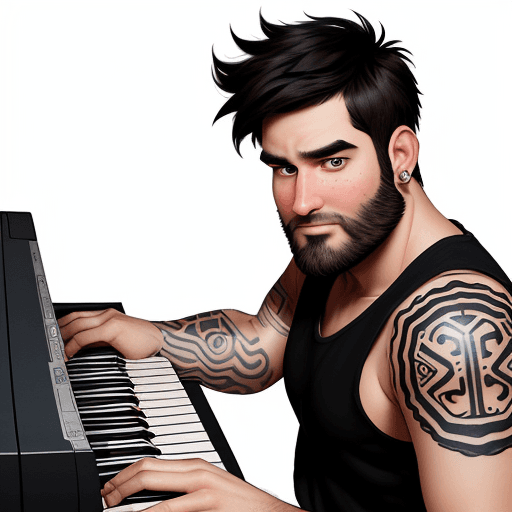 AI generated: Create a Pixar cartoon-style image of a 30-year-old man, with short, straight black hair, a sparse b...