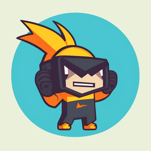 AI generated: Imagine, A mascot for a gaming company, simple, vector, flat design