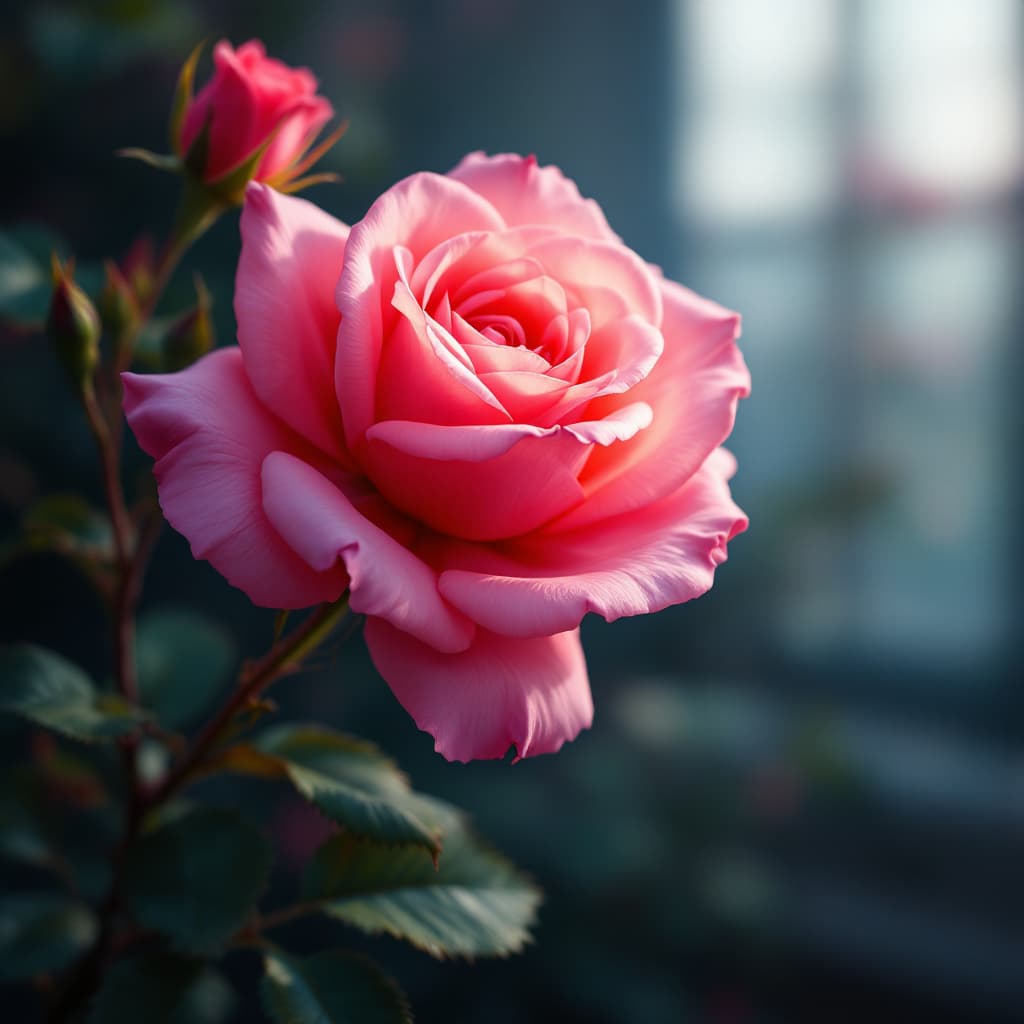 AI generated: (flower), (rose), (rose), (no_human), (no_female), ((realistic_rose)), cinematic shot, dynamic light...