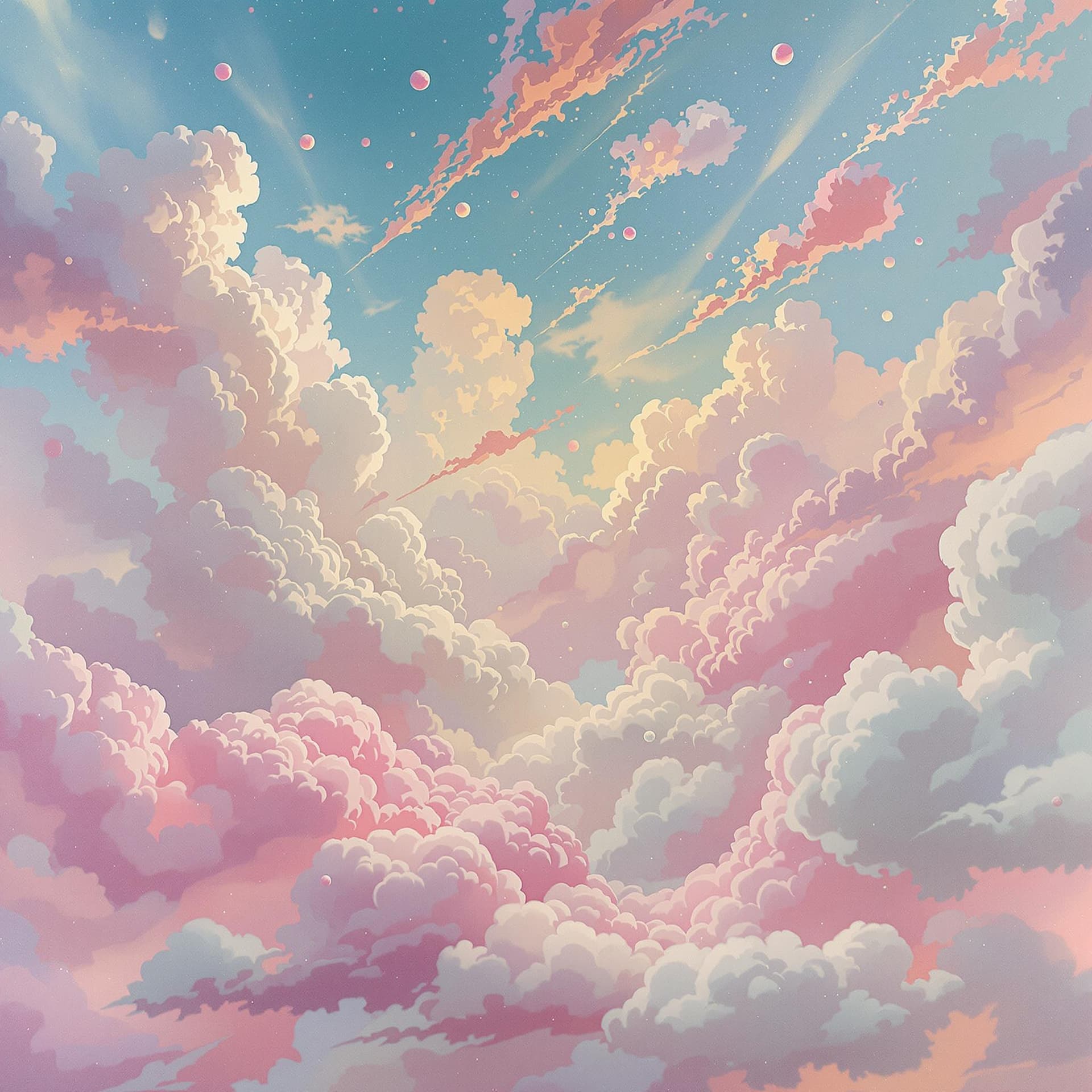 AI generated: The ecstasy of cotton clouds and candy, 
