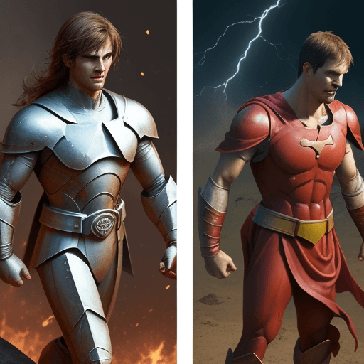 AI generated: create an hero describe in bible  batlle 