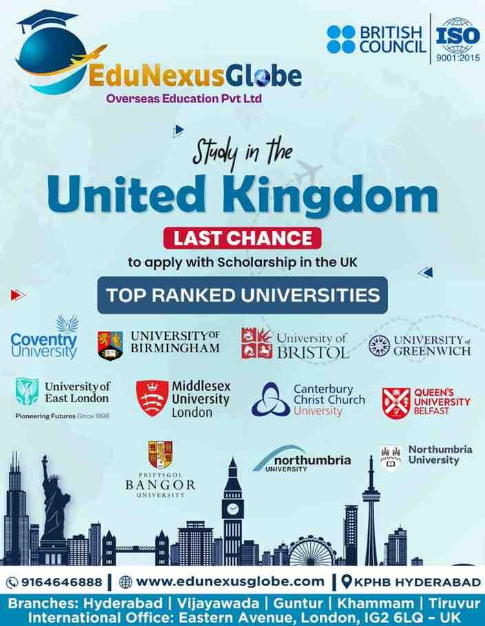 AI generated: Don't miss the last chance to apply for scholarships to study in the UK! EduNexusGlobe provides expe...