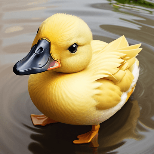 AI generated: a yellow duck