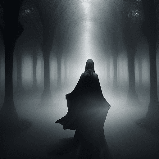 AI generated: /imagine prompt: In the mystical realm of Midjourney, a figure emerges from the ethereal mists, Cloa...
