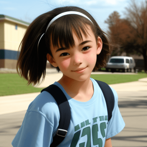 AI generated: Middle schooler