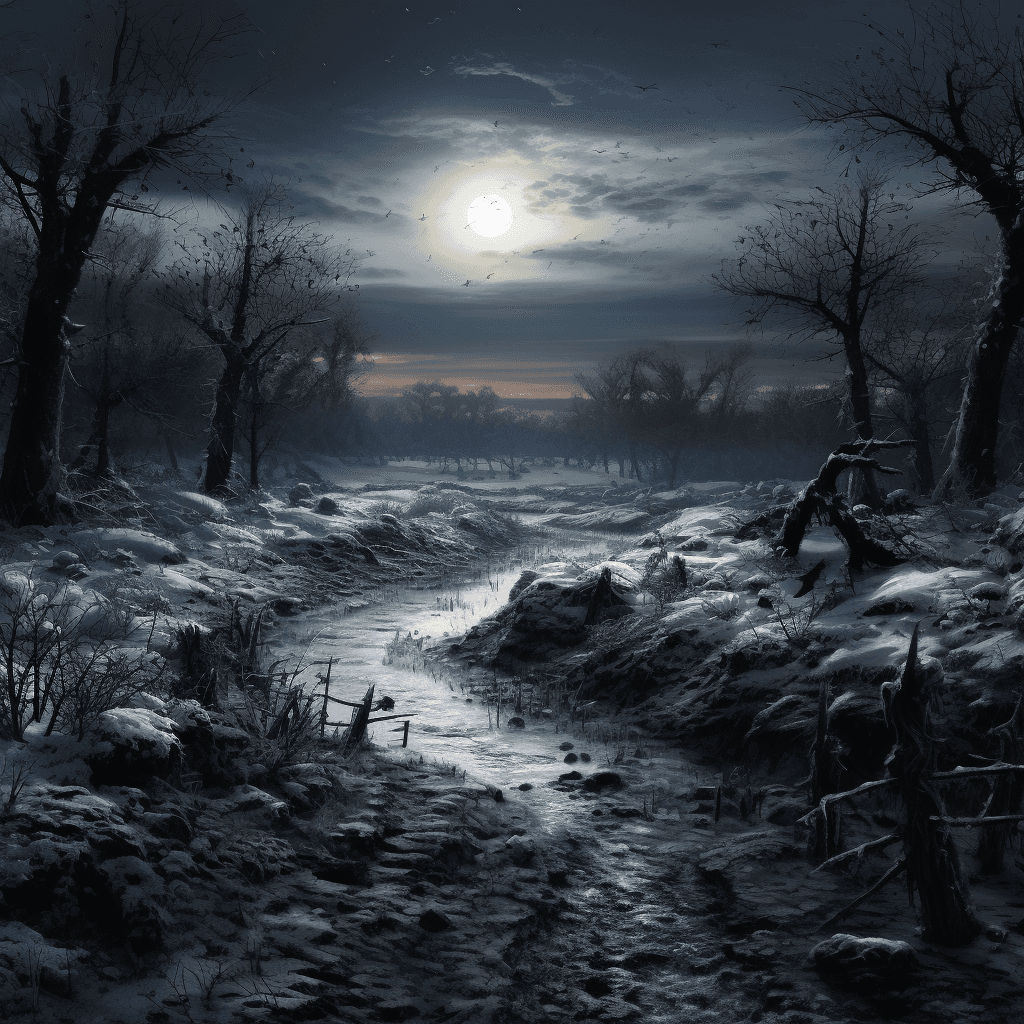 AI generated: a bitter winter, ultra hd, highly detailed, perfect composition