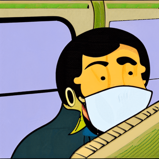 AI generated: An arabic man in an airplane, scaring some people.