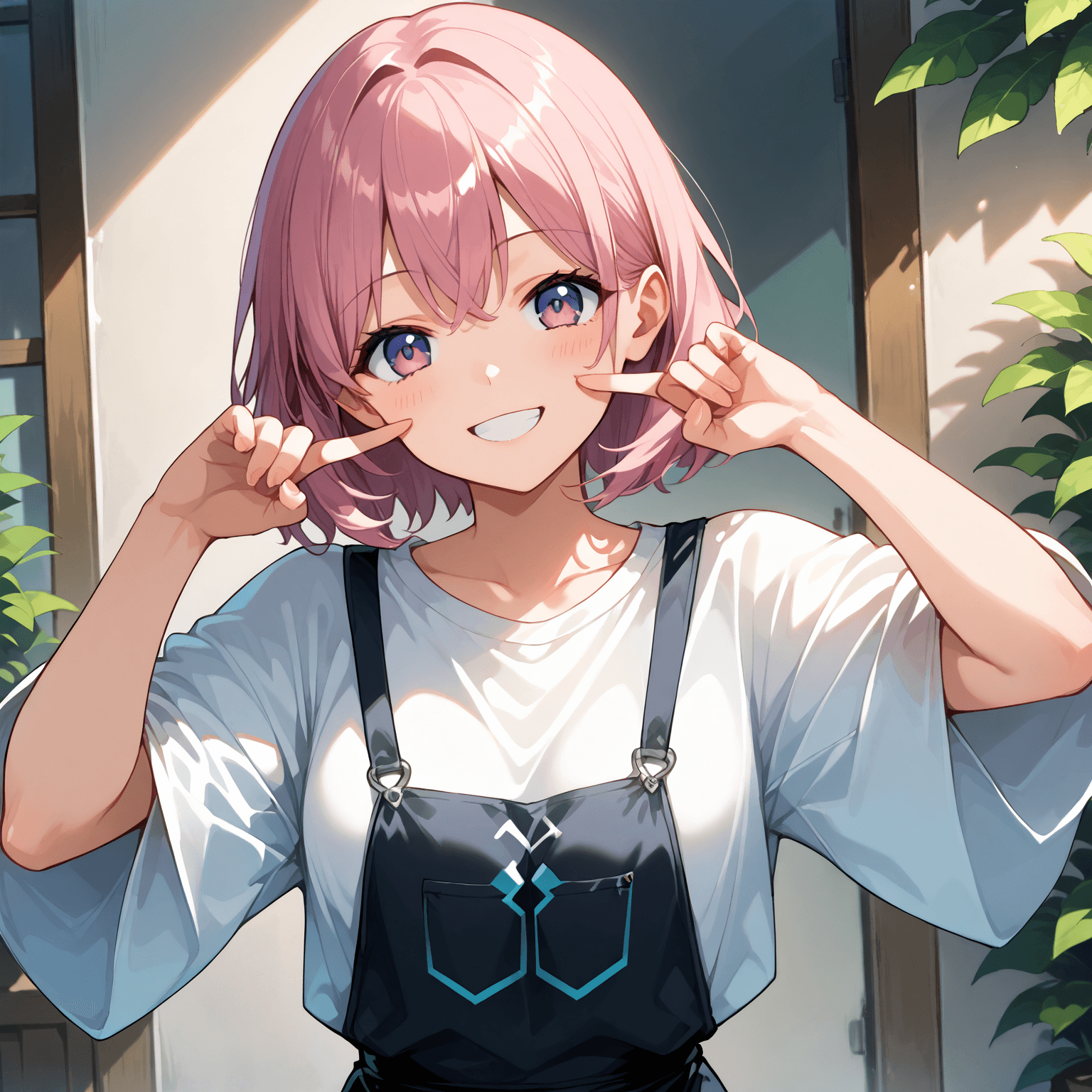 指ほっぺポーズ/finger pose