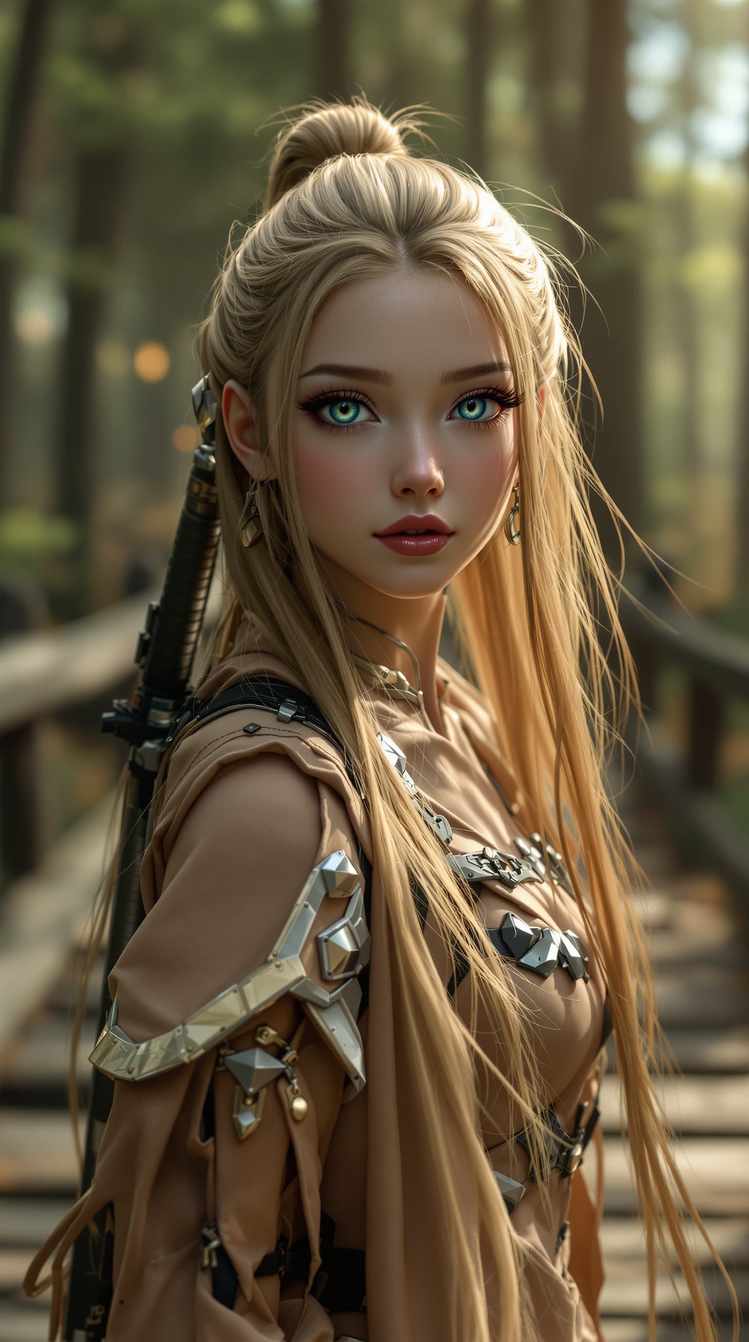 AI generated: A professional photograph showcasing the most beautiful third-grade girl in the world, depicted as a...