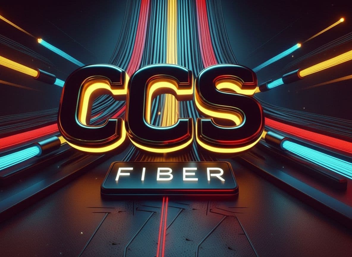 AI generated: create anew crisper cleaner futuristic logo for a fiber optic company using the uploaded image as a ...