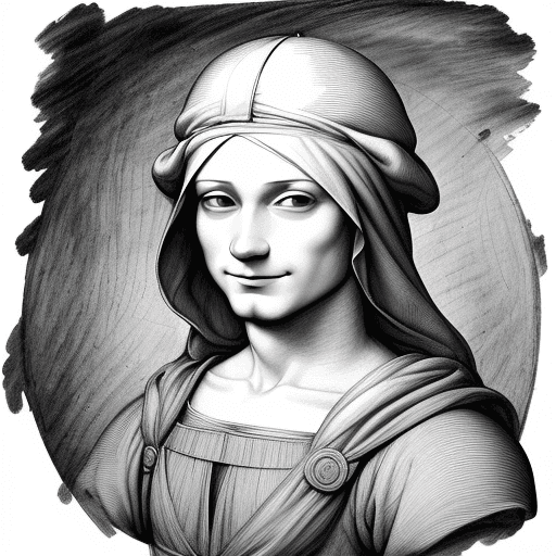 AI generated: Renaissance, study sketches. scrolls. Pocoyo (perfectly represented) painted by Leonardo da Vinci ((...