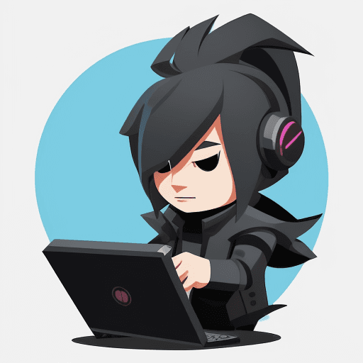AI generated: Imagine, A character for a gaming company, simple, vector, flat design