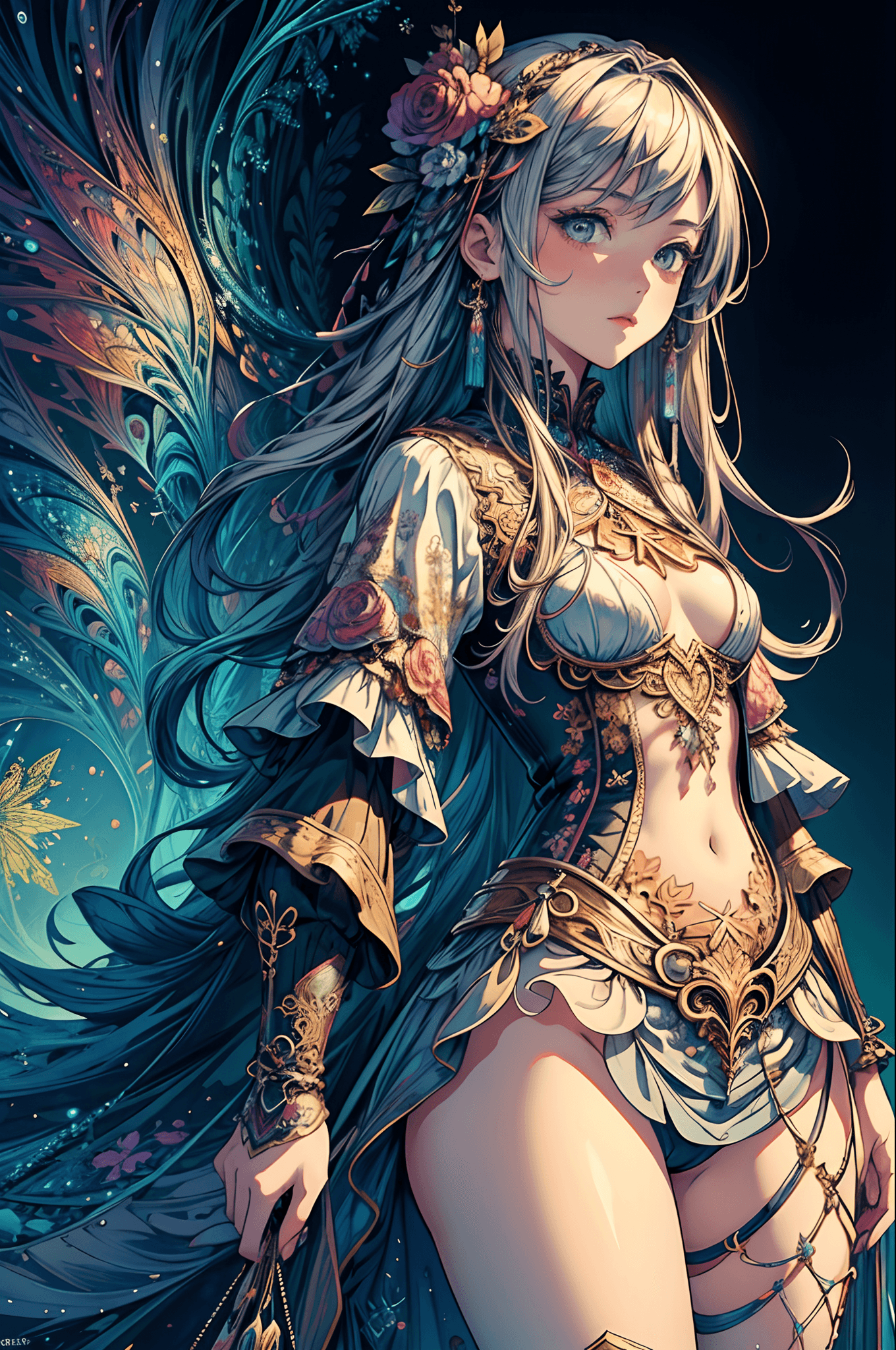 AI generated: (masterpiece, top quality, best quality, official art, beautiful and aesthetic:1.2), (1girl), extrem...
