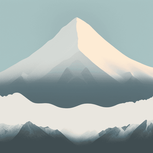 AI generated: minimalist mountain background
