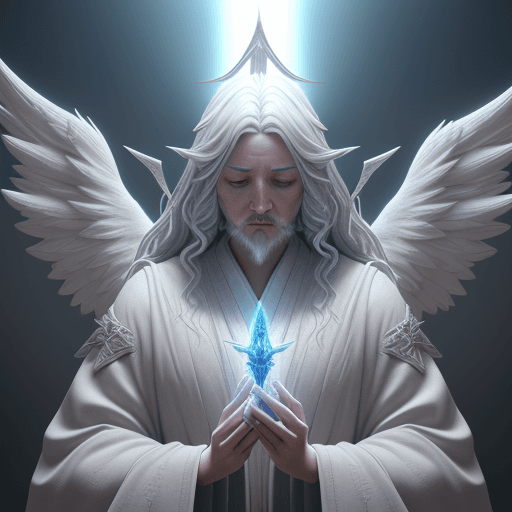 AI generated: angelic wizard::4 hyper-realistic ::5 detailed character expressions :: 3 Ultra-detailed Quality 3D ...