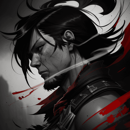 AI generated: highly detailed portrait of gladiator, by Dustin Nguyen, Akihiko Yoshida, Greg Tocchini, Greg Rutkow...