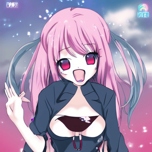 AI generated: anime, hentai, cute, ahegao face