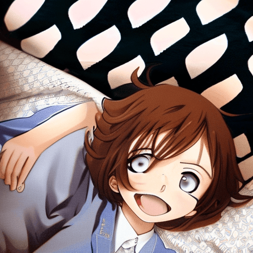 AI generated: Uraraka Ochako, showing her underwear, laying in bed, Boku no Hero Academia, HD, ultra realistic, (m...