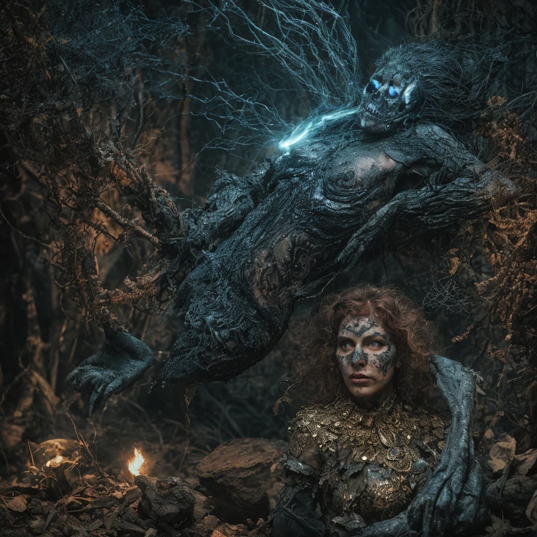 AI generated: [Grumpy|Ludicrous], Dark and Gritty, Ambrotype, behance HD, kinetic art, Dramatic spotlight, Jamaica...