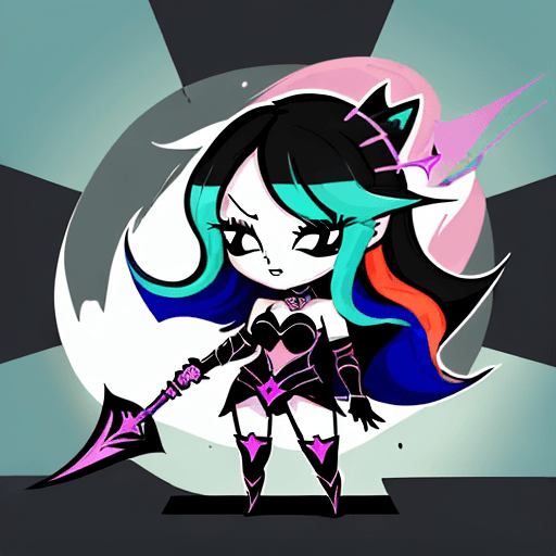 AI generated: Generate an image in the style of the 'Here to Slay' card game, devoid of any text elements. The art...