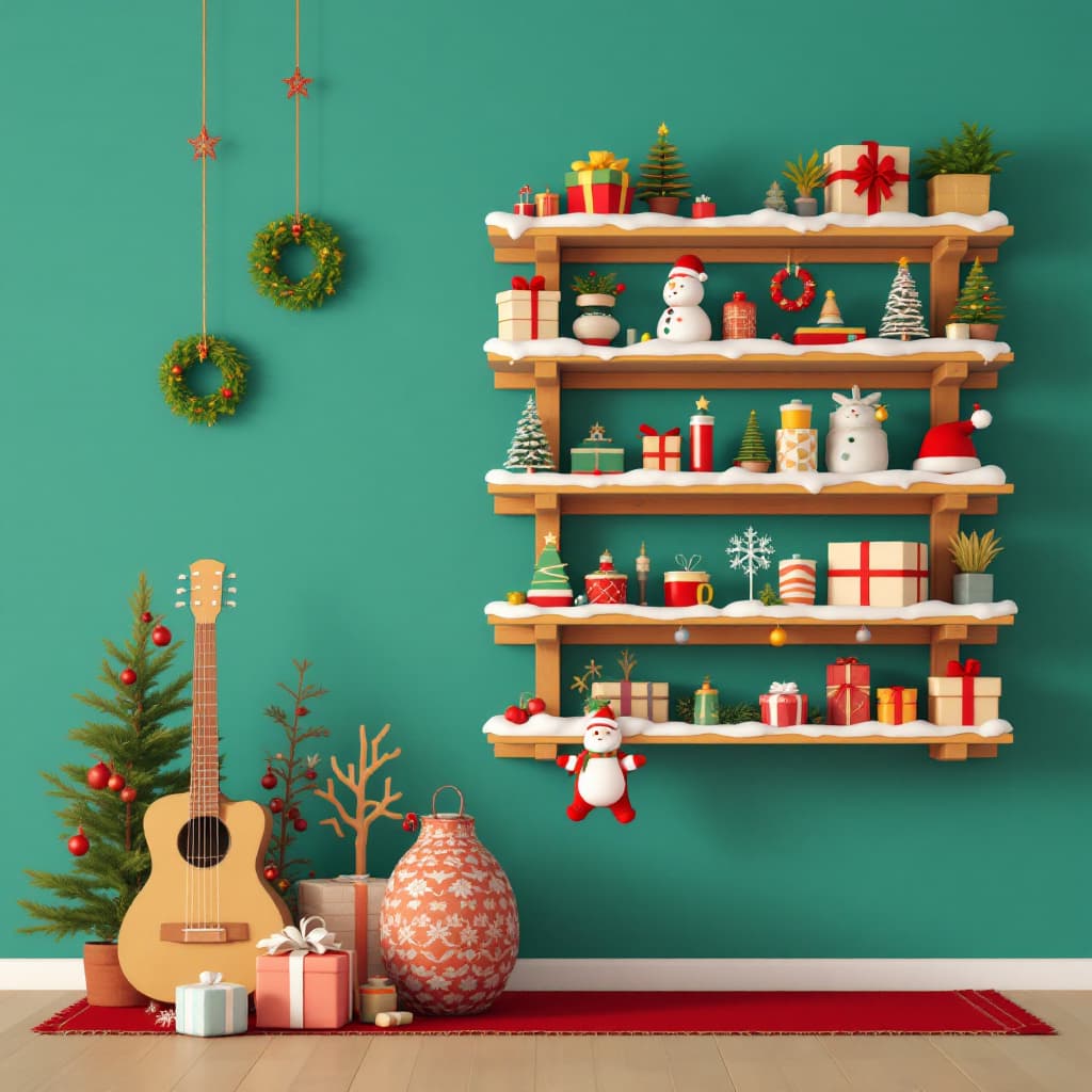 AI generated: a christmas helf