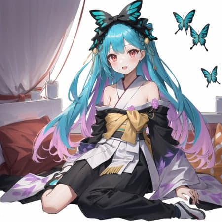 潤羽るしあ-Uruha Rushia Furisoderushia 振袖 - Image 2