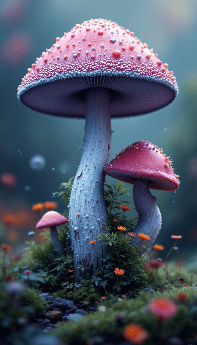 AI generated: a mushroom abstract surrealism --ar 1:2 --personalize yruxpc2 --stylize 750 --v 6.1