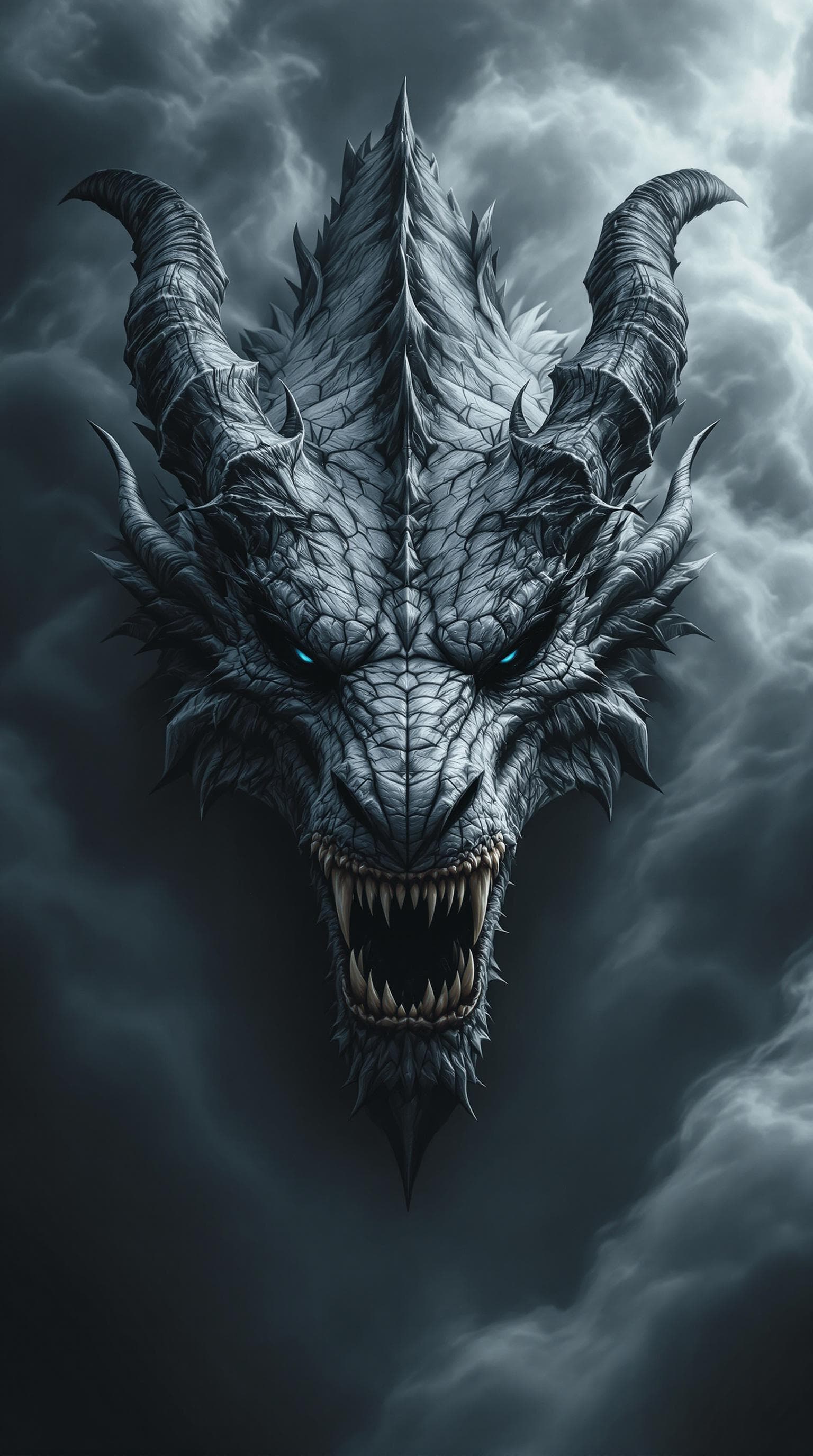 AI generated: The image features a Ultra-realistic fierce dragon with a highly detailed and textured appearance. I...