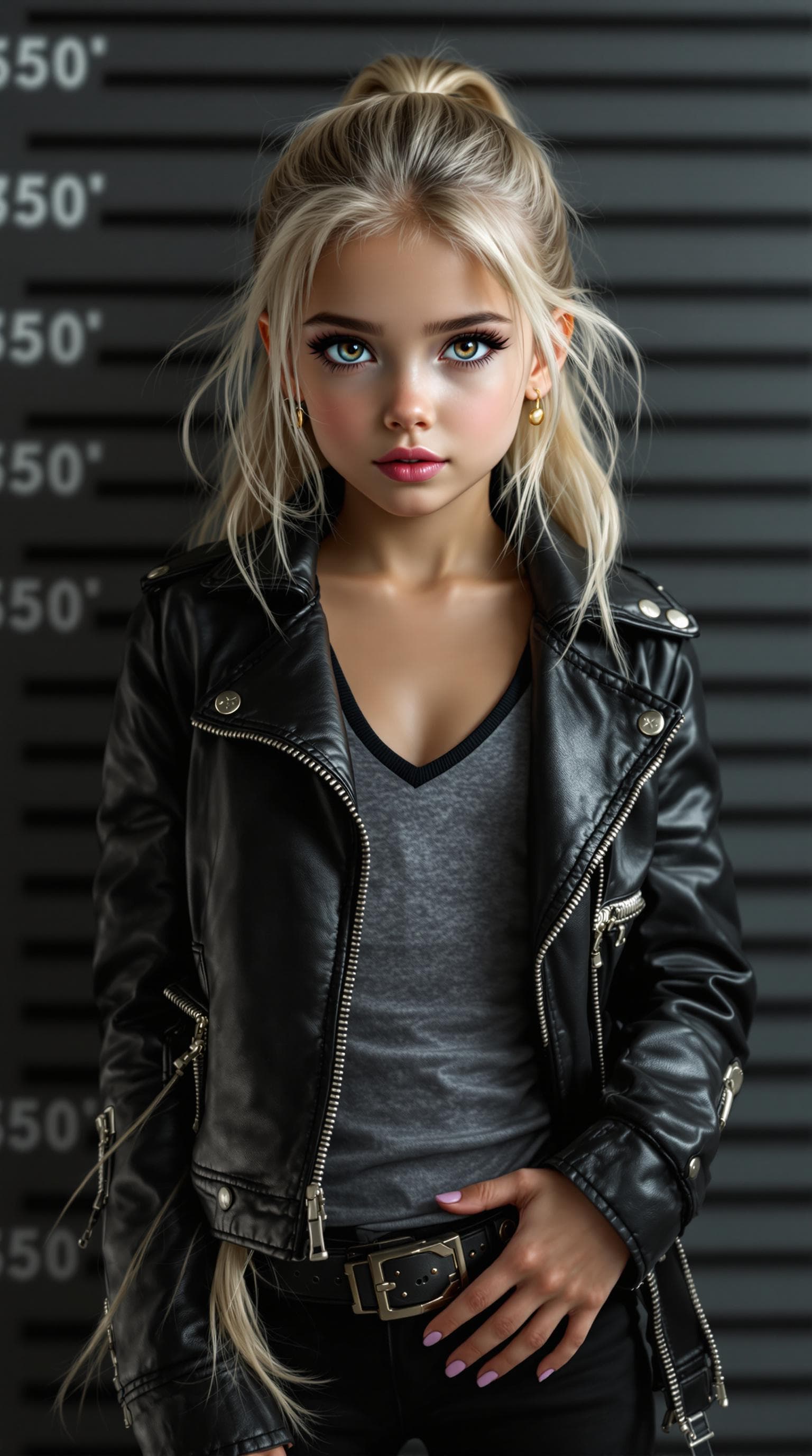 AI generated: a professional photo of a exceptionally beautiful girl in the world (age 7), (seven year old), highl...