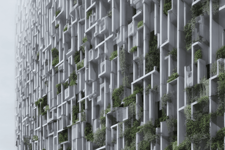 AI generated: modern architecture, modern design, architectural photography, sentimental sky, skyline, Hanseatic, ...