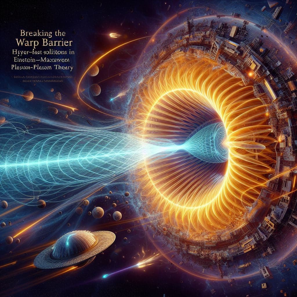 AI generated: „Breaking the warp barrier: hyper-fast solitons in Einstein–Maxwell-plasma theory“