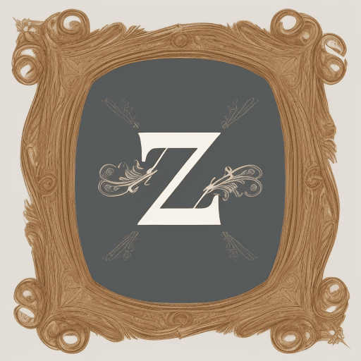 AI generated: A performer needs a stylized logo in the form of text in a delicate frame, with beautiful curls, det...