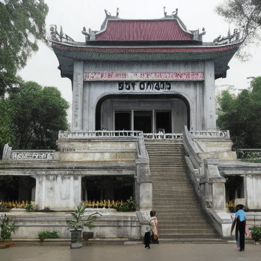 AI generated: Ho's mausoleum in Hanoi