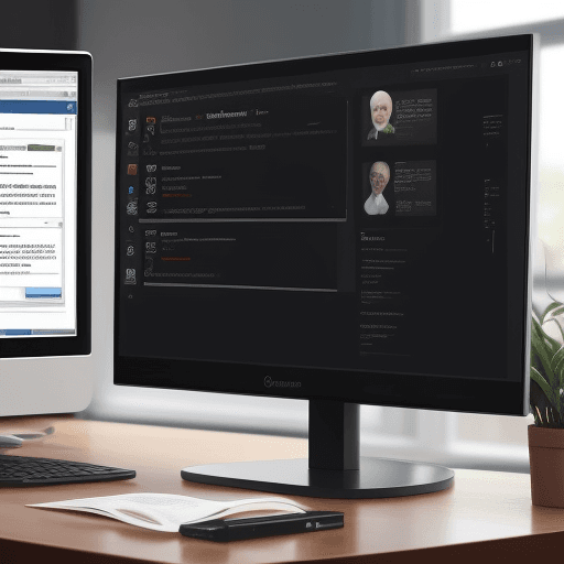 AI generated: A computer monitor displaying an AI assistant generating academic content.